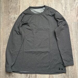 Under Armour Coldgear Gray Long Sleeve Shirt; XL